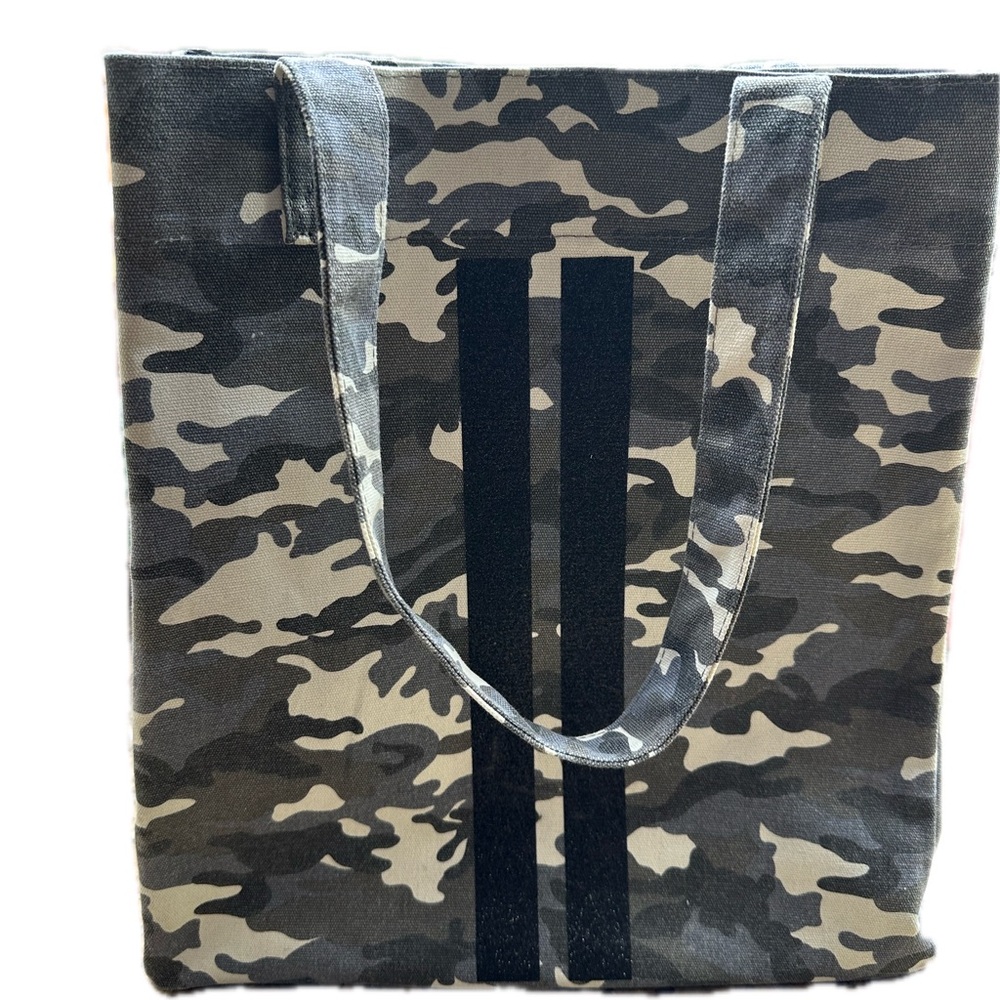 Koala Kanvas Tote Like New  15 “x 13” two black stripes have shiny appearance